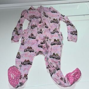Posh peanut x barbie ruffled bodysuit/romper/footie